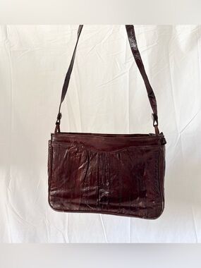 Vintage Eel Skin Shoulder Bag